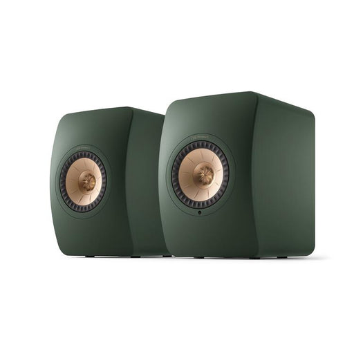 KEF LS50 WIRELESS II | Wireless HiFi Speakers - Metamaterial Absorption - Moss Green - Pair-Sonxplus St-Georges