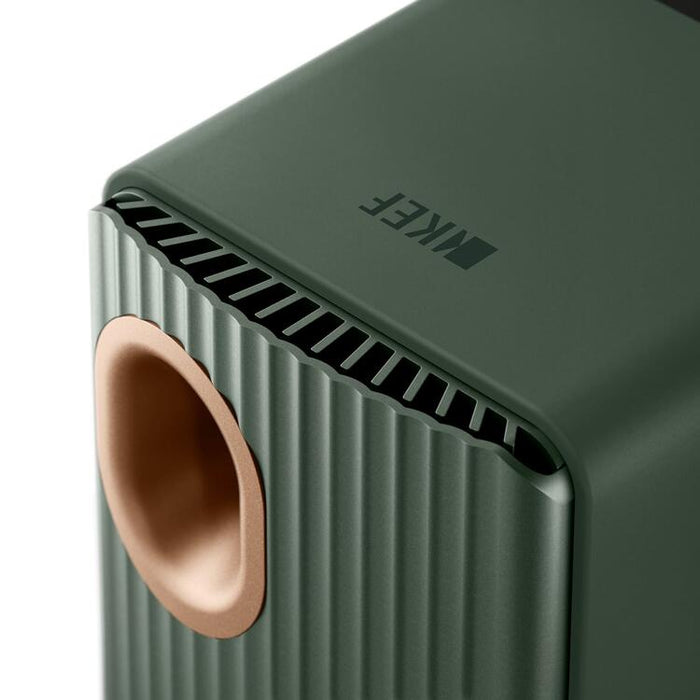KEF LS50 WIRELESS II | Wireless HiFi Speakers - Metamaterial Absorption - Moss Green - Pair-Sonxplus St-Georges