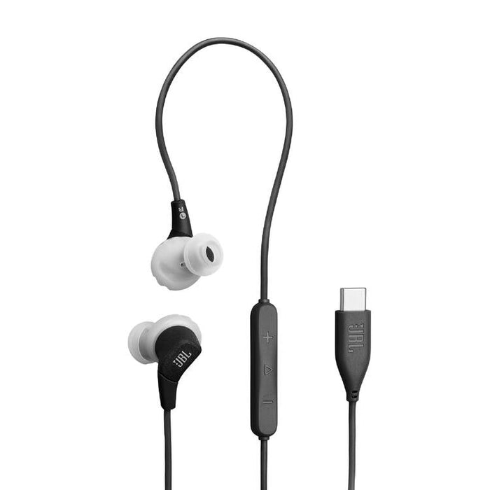 JBL Endurance Run 3C | Earphones - USB-C - Sport - Wired - IP65 - Black/Grey-Sonxplus St-Georges