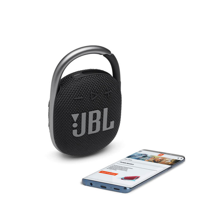 JBL Clip 4 | Ultra-portable speaker - Bluetooth - Waterproof - 10 hours autonomy - Black-Sonxplus St-Georges