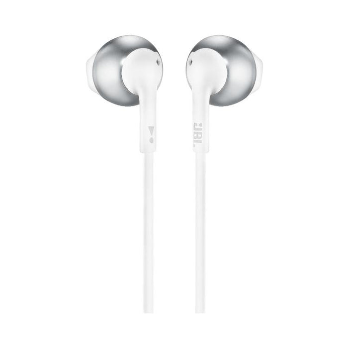 JBL Tune 205 | Wired in-ear headphones - JBL Pure Bass - Microphone - Chrome-Sonxplus St-Georges