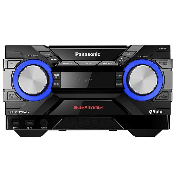 Panasonic SC-AKX640K | CD Stereo - Bluetooth - AIRQUAKE BASS - Bi-Amp - DJ Jukebox - Multicolor LED lighting-Sonxplus St-Georges