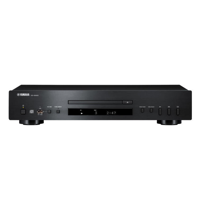 Yamaha CD-S303 | CD Player - High Quality - USB Plug - Pure Direct - Intelligent Digital Servo - Black-Sonxplus St-Georges