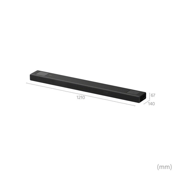 Sony HT-A5000 | Soundbar - For home theater - 5.1.2 channels - Wireless - Bluetooth - Integrated Wi-Fi - 450 W - Dolby Atmos - DTS:X - Black-Sonxplus St-Georges