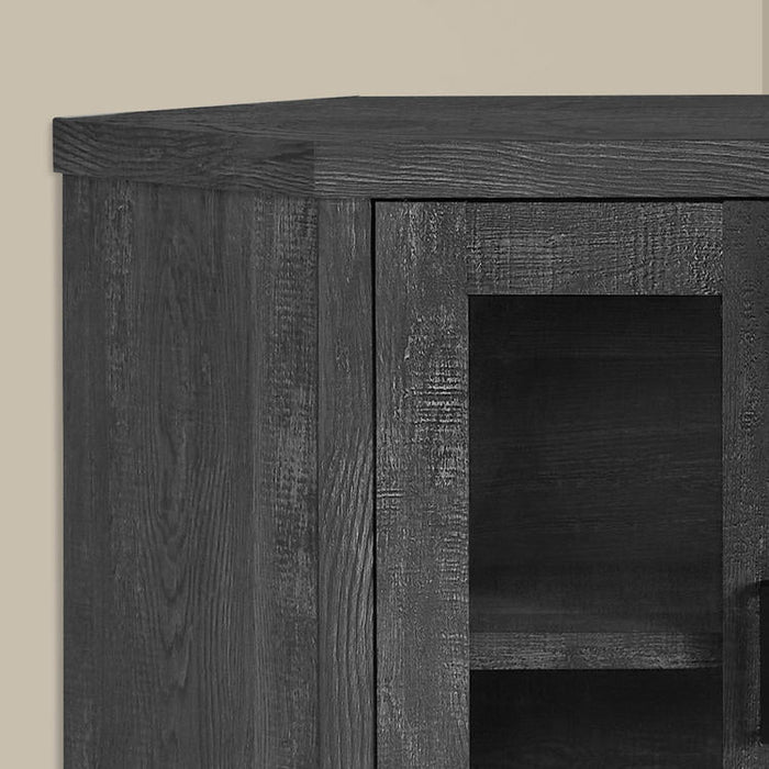 Monarch Specialties I 2716 | TV stand - 42" - Corner - Imitation wood - Black-Sonxplus St-Georges