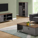 Monarch Specialties I 2830 | TV stand - 48" - Imitation wood - Medium brown - Grey imitation concrete-Sonxplus St-Georges