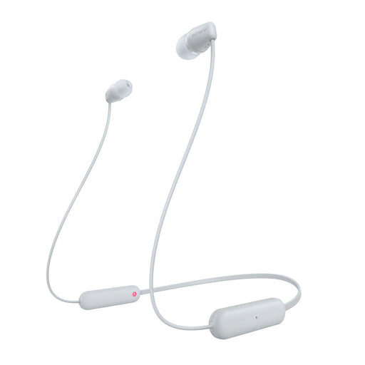 Sony WI-C100 | In-ear headphones - Wireless - Bluetooth - Around the neck - Microphone - IPX4 - White-Sonxplus St-Georges