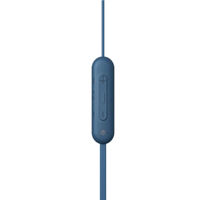 Sony WI-C100 | In-ear headphones - Wireless - Bluetooth - Around the neck - Microphone - IPX4 - Blue-Sonxplus St-Georges