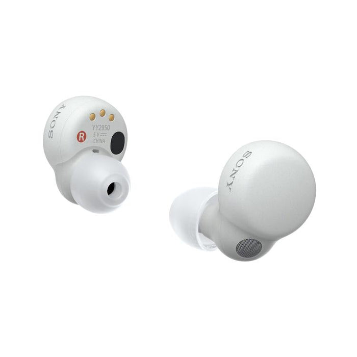 Sony WFLS900N | In-Ear Headphones - LinkBuds - 100% Wireless - Bluetooth - Microphone - Active Noise Cancellation - White-Sonxplus St-Georges