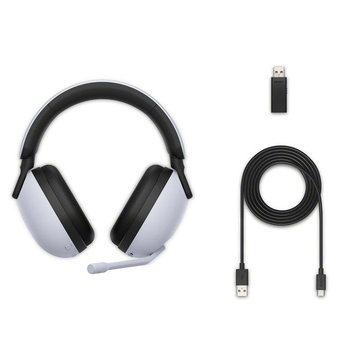 Sony WHG900N/W | INZONE H9 circumaural headset - For Gamers - Wireless - Bluetooth - Active noise cancelling - White-Sonxplus St-Georges