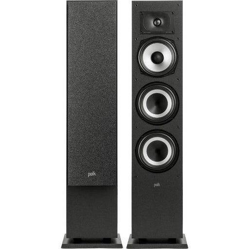 Polk Monitor XT60 | Floorstanding Speakers - Tower - Hi-Res Audio Certified - Black - Pair-Sonxplus St-Georges