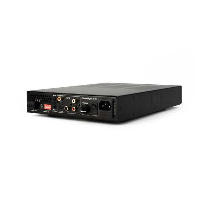 Paradigm X-500 | Stereo Amplifier - 2 channel or bridged single channel - Up to 500 watts of power - Slim - Black-Sonxplus St-Georges