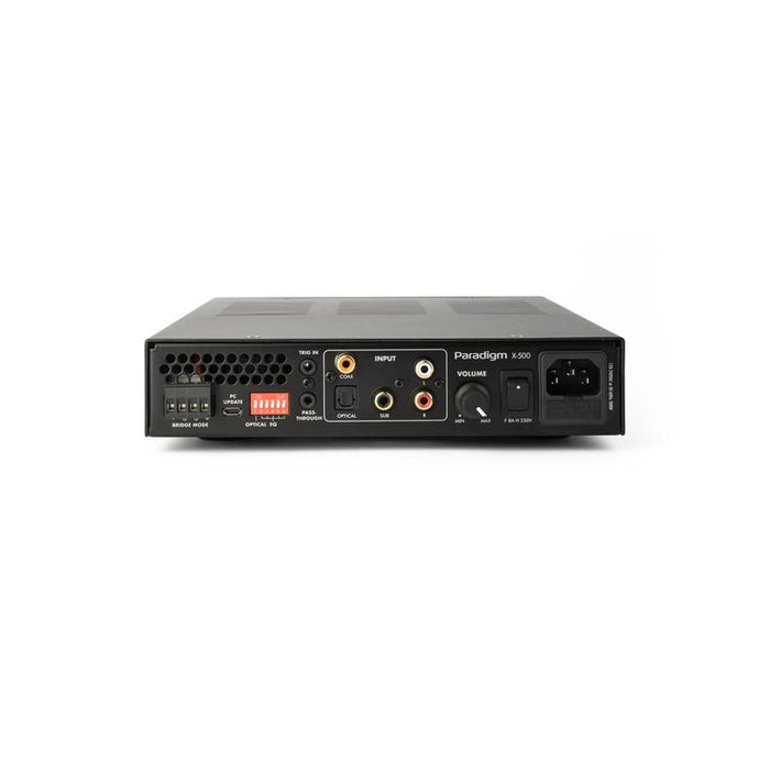 Paradigm X-500 | Stereo Amplifier - 2 channel or bridged single channel - Up to 500 watts of power - Slim - Black-Sonxplus St-Georges