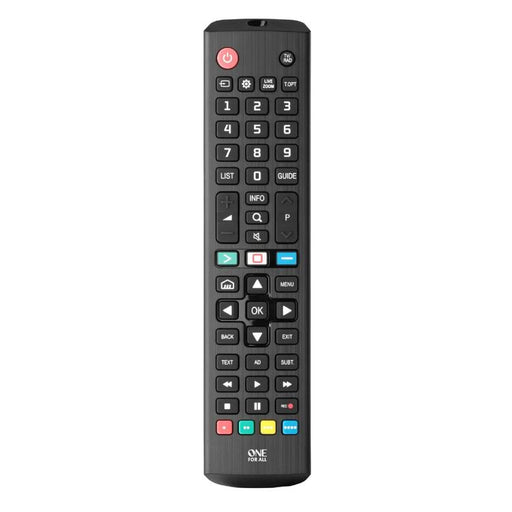 One for All URC4811R | Direct replacement remote control for any LG TV - Replacement Series - Black-Sonxplus St-Georges