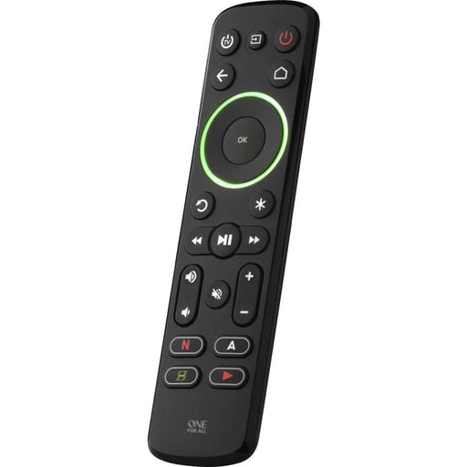 One for All URC7935R | Smart universal remote control for TV, streaming device and soundbar - Smart Series - Black-Sonxplus St-Georges