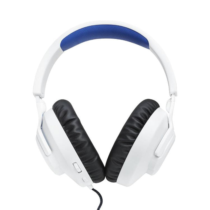 JBL Quantum 100P | Wired circumaural gaming headset - For Playstation Console - White/Blue-Sonxplus St-Georges