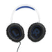 JBL Quantum 100P | Wired circumaural gaming headset - For Playstation Console - White/Blue-Sonxplus St-Georges