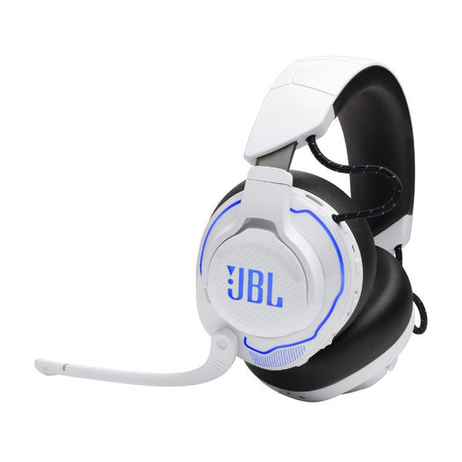 JBL Quantum 910P | Pro circumaural gaming headset - Wireless - For Playstation Console - RGB Lighting - Noise reduction - White/Blue-Sonxplus St-Georges