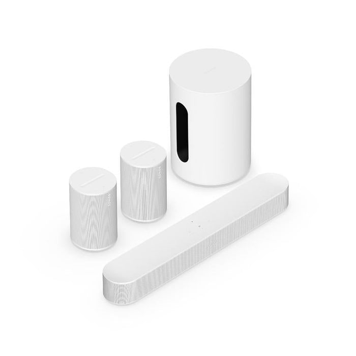 Sonos | Immersive Set with Beam - Sub Mini - Era 100 - White-Sonxplus St-Georges