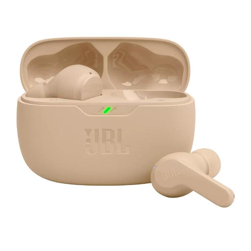 JBL Vibe Beam | In-Ear Headphones - Wireless - Bluetooth - Smart Ambient Technology - Beige-Sonxplus St-Georges