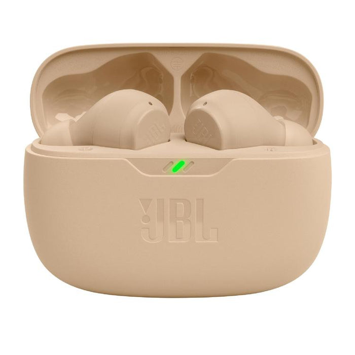 JBL Vibe Beam | In-Ear Headphones - Wireless - Bluetooth - Smart Ambient Technology - Beige-Sonxplus St-Georges