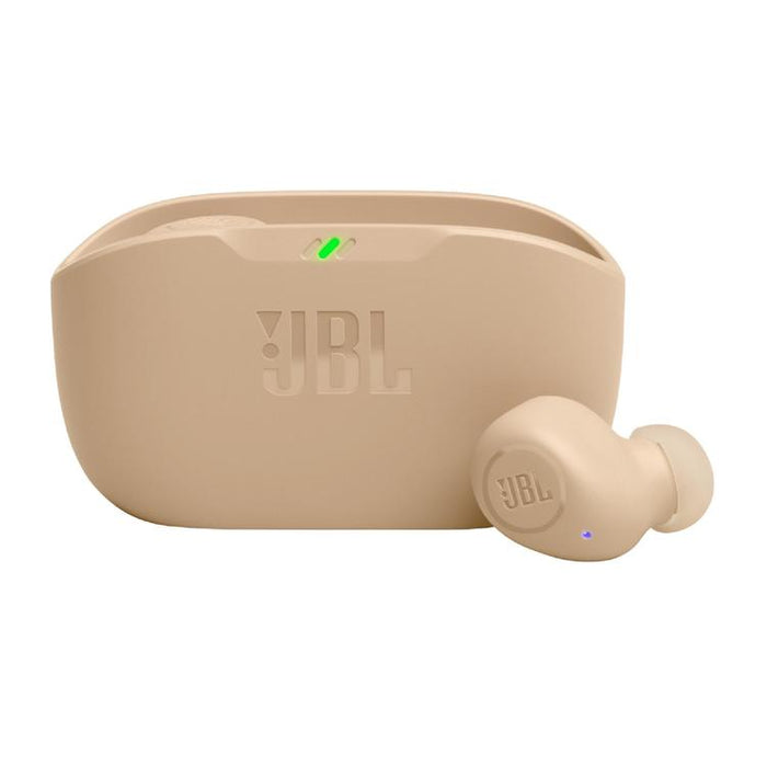 JBL Vibe Buds | In-Ear Headphones - Wireless - Bluetooth - Smart Ambient Technology - Beige-Sonxplus St-Georges