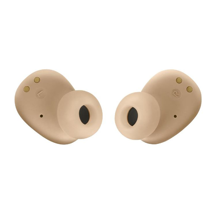 JBL Vibe Buds | In-Ear Headphones - Wireless - Bluetooth - Smart Ambient Technology - Beige-Sonxplus St-Georges