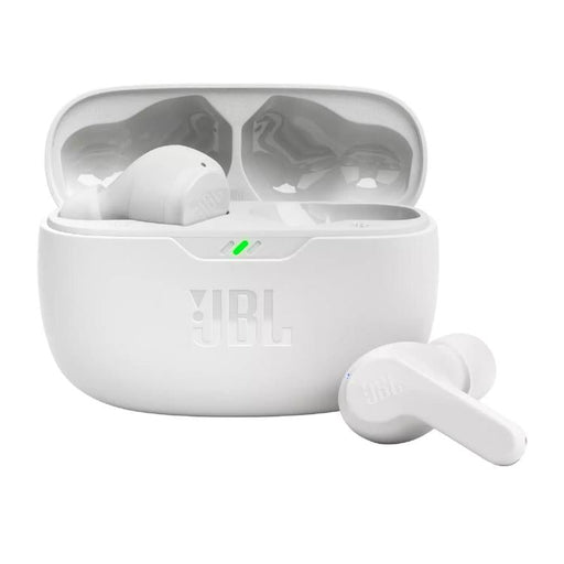 JBL Vibe Beam | In-Ear Headphones - Wireless - Bluetooth - Smart Ambient Technology - White-Sonxplus St-Georges