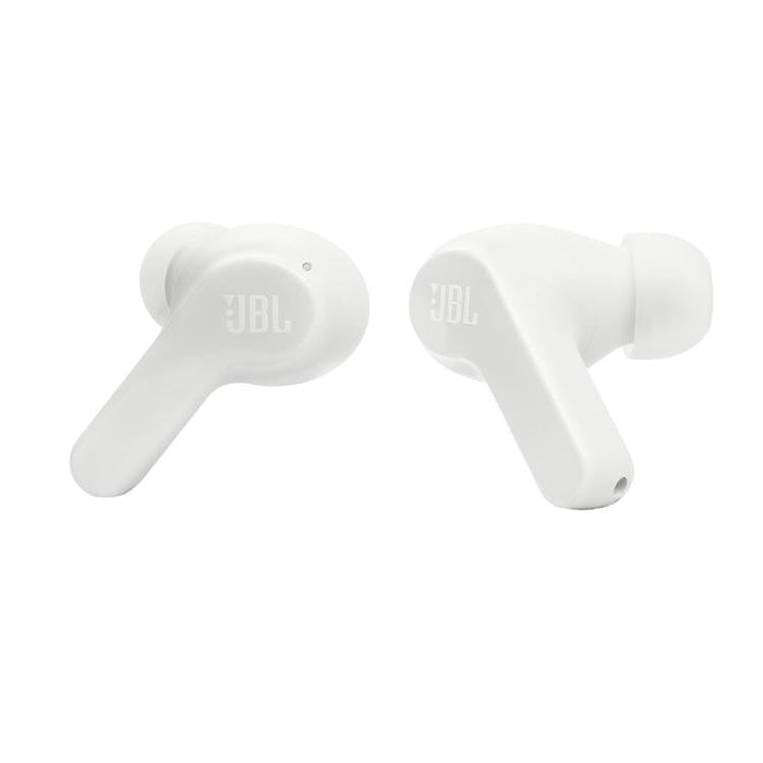 JBL Vibe Beam | In-Ear Headphones - Wireless - Bluetooth - Smart Ambient Technology - White-Sonxplus St-Georges