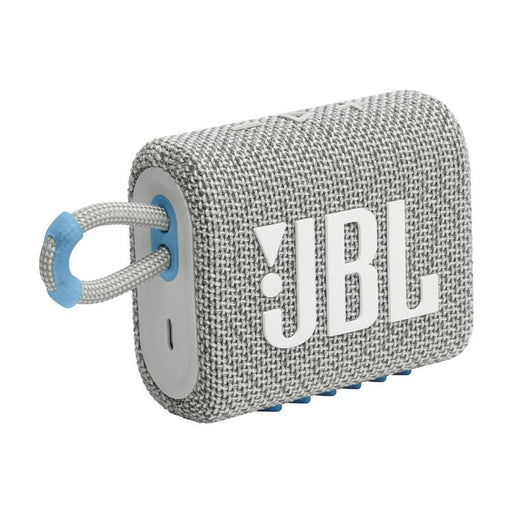 JBL Go 3 Eco | Mini Speaker - Ultra-portable - Bluetooth - IP67 - White-Sonxplus St-Georges