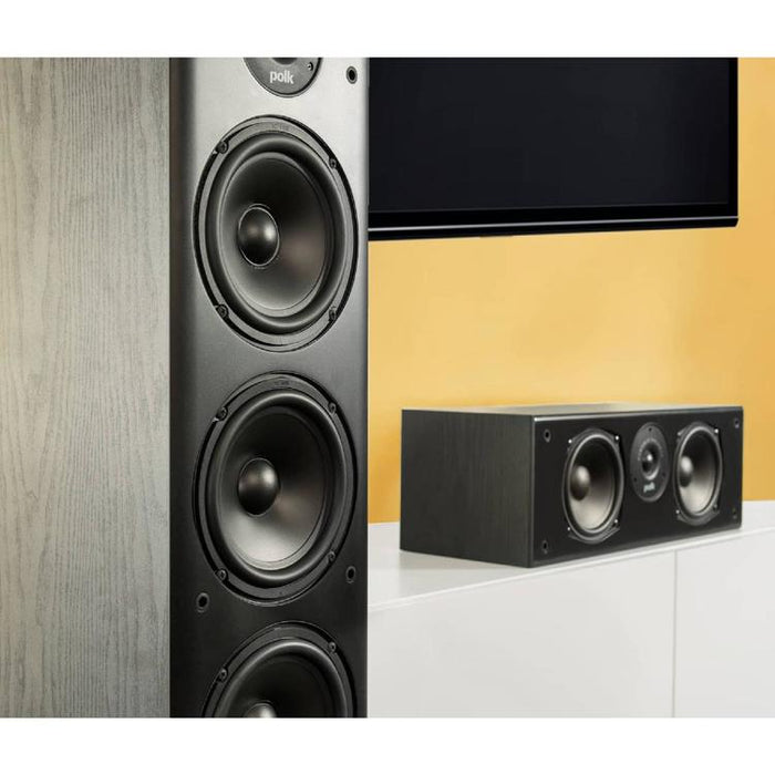 Polk T30 | Center speaker - T Series - 2 way - 100W - Black-Sonxplus St-Georges