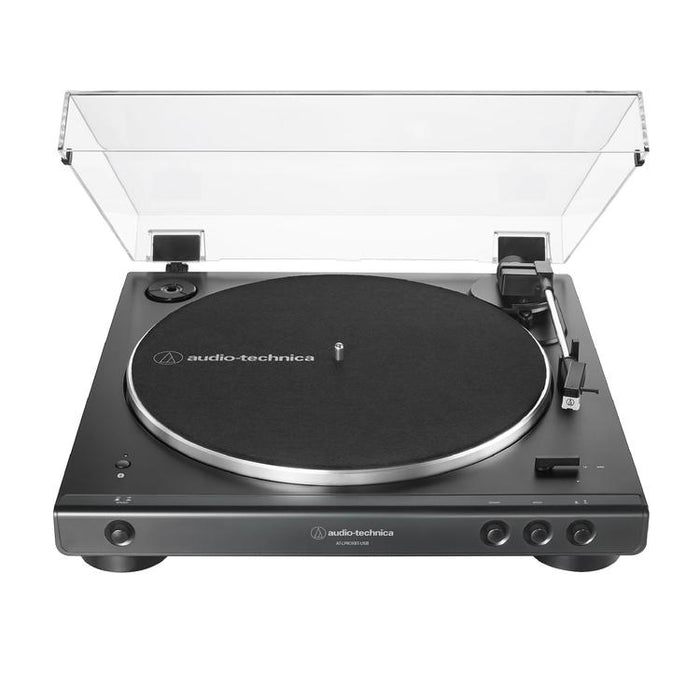 Audio-Technica AT-LP60XBT-USB-BK | Stereo Turntable - Fully Automatic - Belt Drive - USB - Bluetooth - Black-Sonxplus St-Georges