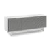 BDI BDIAL7477MESW | Multimedia cabinet - Central drawer - Louvered doors - Satin white-Sonxplus St-Georges