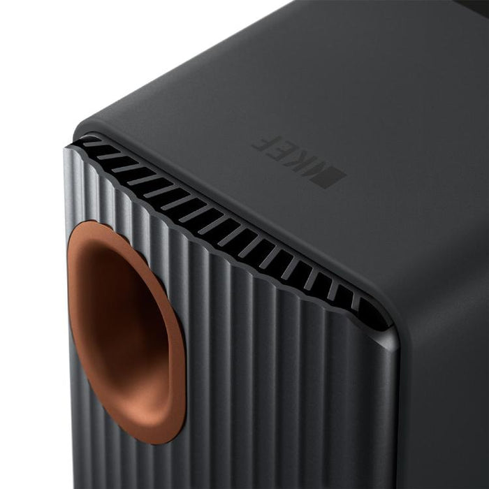 KEF LS50 WIRELESS II | Wireless HiFi Speakers - Metamaterial Absorption - Carbon Black - Pair-Sonxplus St-Georges