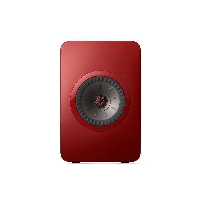 KEF LS50 WIRELESS II | Wireless HiFi Speakers - Metamaterial Absorption - Crimson Red - Pair-Sonxplus St-Georges