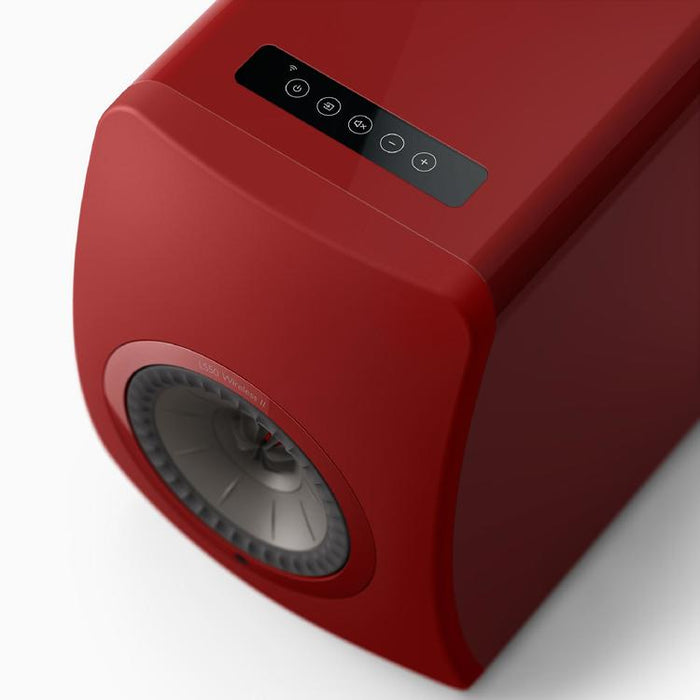 KEF LS50 WIRELESS II | Wireless HiFi Speakers - Metamaterial Absorption - Crimson Red - Pair-Sonxplus St-Georges