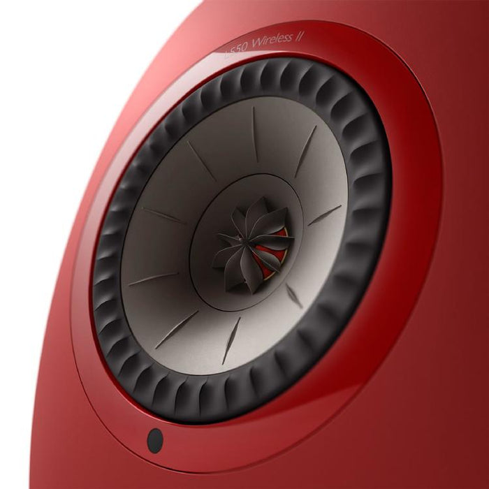 KEF LS50 WIRELESS II | Wireless HiFi Speakers - Metamaterial Absorption - Crimson Red - Pair-Sonxplus St-Georges