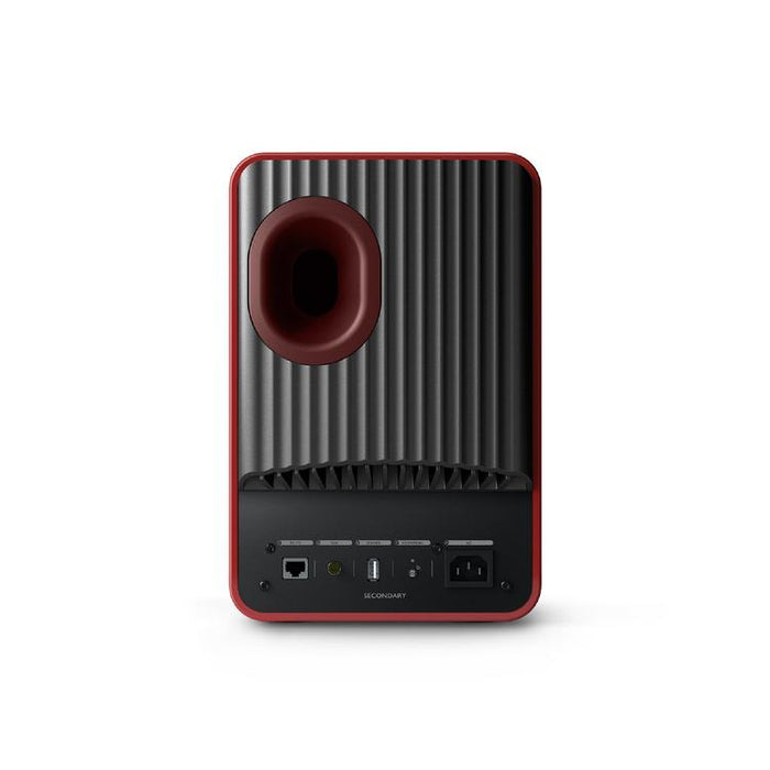 KEF LS50 WIRELESS II | Wireless HiFi Speakers - Metamaterial Absorption - Crimson Red - Pair-Sonxplus St-Georges