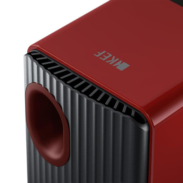 KEF LS50 WIRELESS II | Wireless HiFi Speakers - Metamaterial Absorption - Crimson Red - Pair-Sonxplus St-Georges