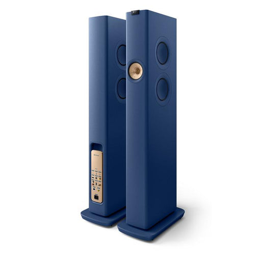 KEF LS60 WIRELESS | HiFi Wireless Floorstanding Speakers - All-in-1 - Bleu Royale - Pair-Sonxplus St-Georges