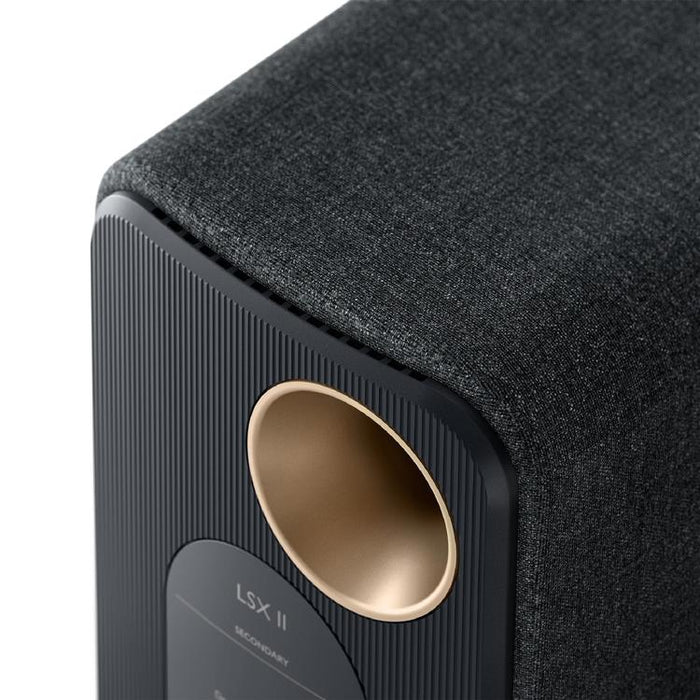 KEF LSX II | Wireless HiFi Speakers - Compact & Versatile - Carbon Black - Pair-Sonxplus St-Georges