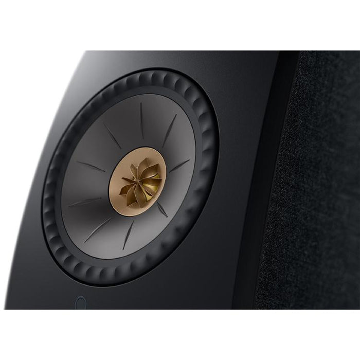 KEF LSX II | Wireless HiFi Speakers - Compact & Versatile - Carbon Black - Pair-Sonxplus St-Georges