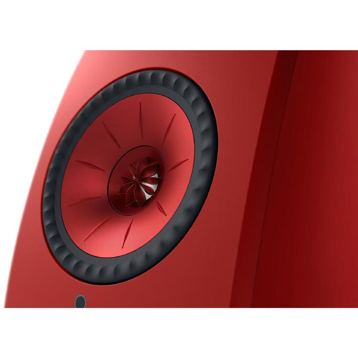 KEF LSX II | Wireless HiFi Speakers - Compact & Versatile - Lava Red - Pair-Sonxplus St-Georges