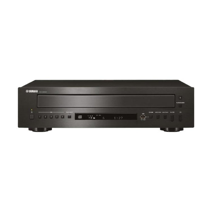 Yamaha CD-C603 | Multiple CD Player - 5 discs - USB Playback - Pure Direct - Black-Sonxplus St-Georges