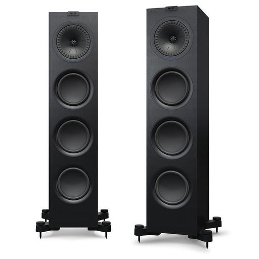 KEF Q750 | Floorstanding Speakers - 2.5-Way - Hi-Fi - Satin Black - Pair-Sonxplus St-Georges