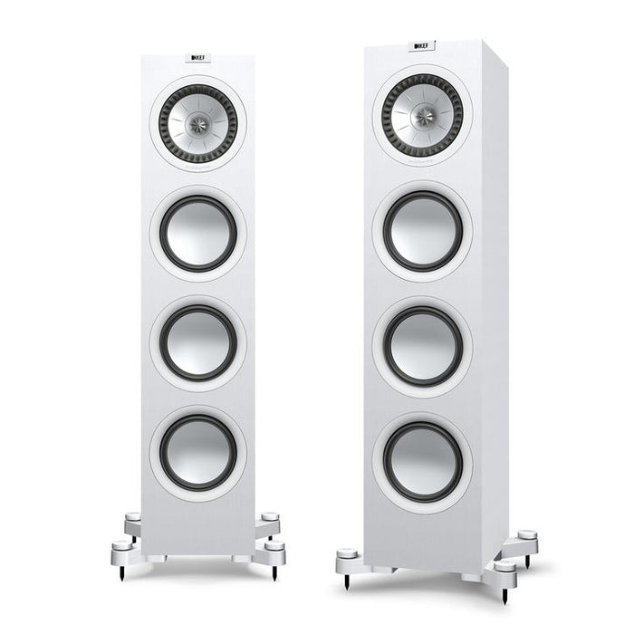 KEF Q750 | Floorstanding Speakers - 2.5-Way - Hi-Fi - Satin White - Pair-Sonxplus St-Georges