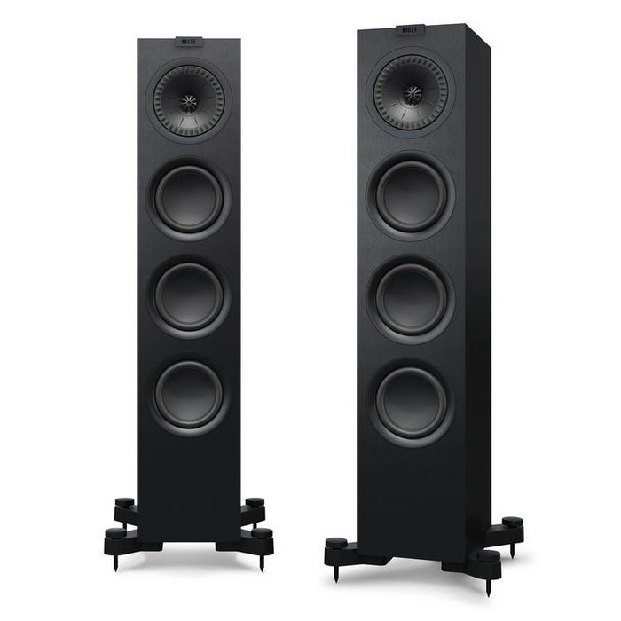 KEF Q550 | Floorstanding Speakers - 2.5-Way - Hi-Fi - Satin Black - Pair-Sonxplus St-Georges