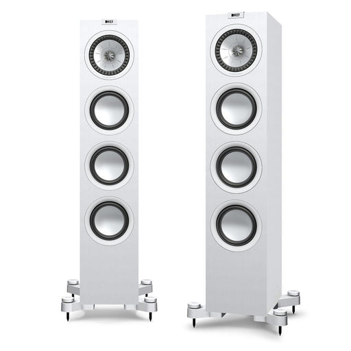 KEF Q550 | Floorstanding Speakers - 2.5-Way - Hi-Fi - Satin White - Pair-Sonxplus St-Georges