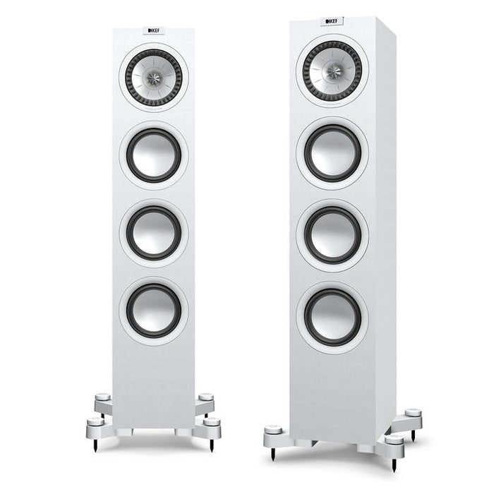 KEF Q550 | Floorstanding Speakers - 2.5-Way - Hi-Fi - Satin White - Pair-Sonxplus St-Georges