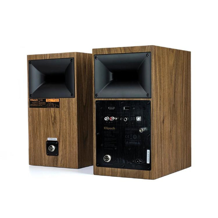 Klipsch The Fives | Heritage 5.25" Amplified Speakers - Two-Way - Bluetooth - Walnut - Pair-Sonxplus St-Georges